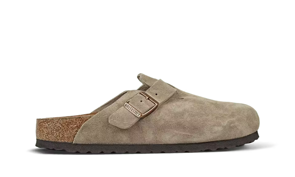 Birkenstock Boston Soft Footbed Suede Taupe